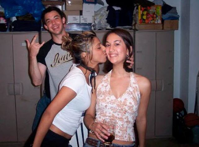 Classic Photobombs of Drunk Girls Kissing Each Other