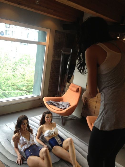 Candid Pics from the Set of a Bikini Photo Shoot