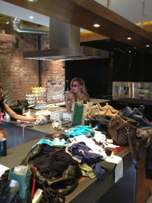 Candid Pics from the Set of a Bikini Photo Shoot