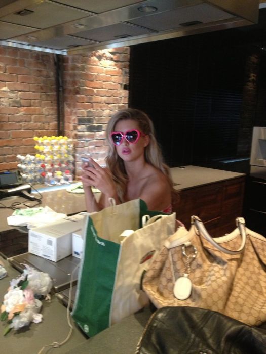 Candid Pics from the Set of a Bikini Photo Shoot