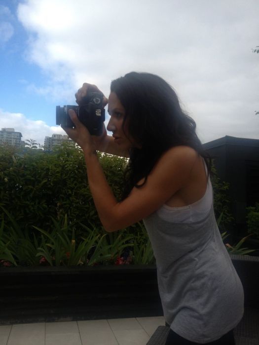 Candid Pics from the Set of a Bikini Photo Shoot