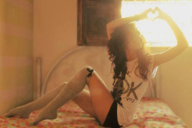 Cute Girls Rocking Thigh High Socks