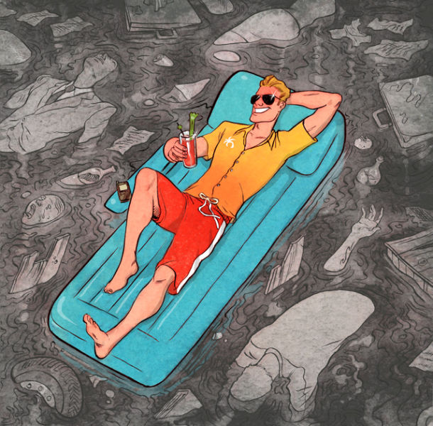 Social Problems Depicted in Cool Cartoon Art