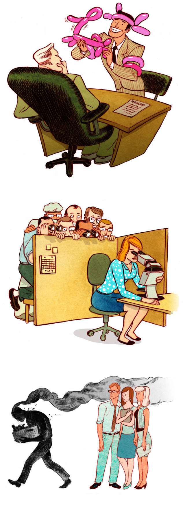 Social Problems Depicted in Cool Cartoon Art