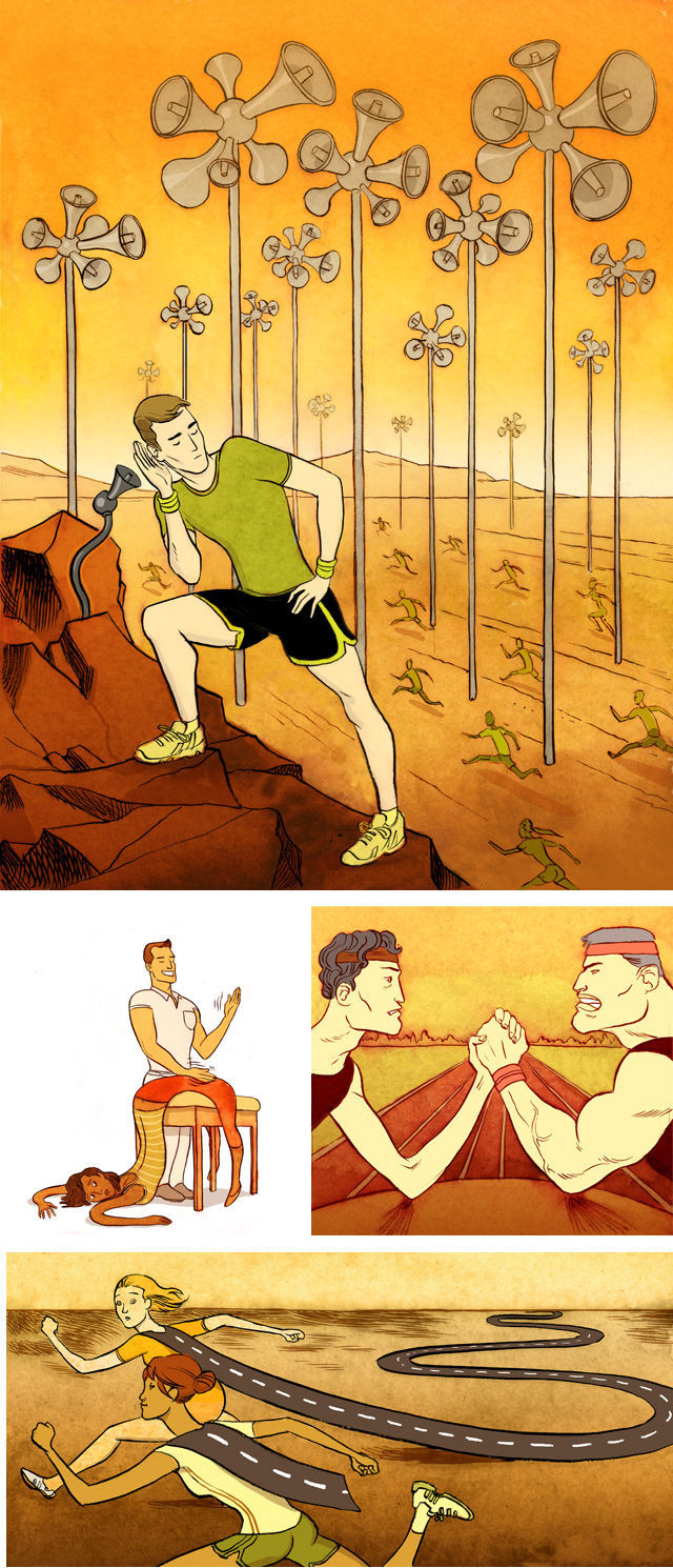 Social Problems Depicted in Cool Cartoon Art