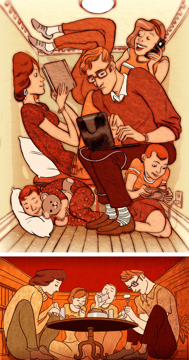 Social Problems Depicted in Cool Cartoon Art