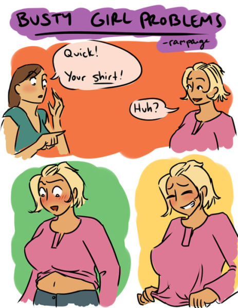 A Few of the Pesky Problems That Big-Breasted Women Face