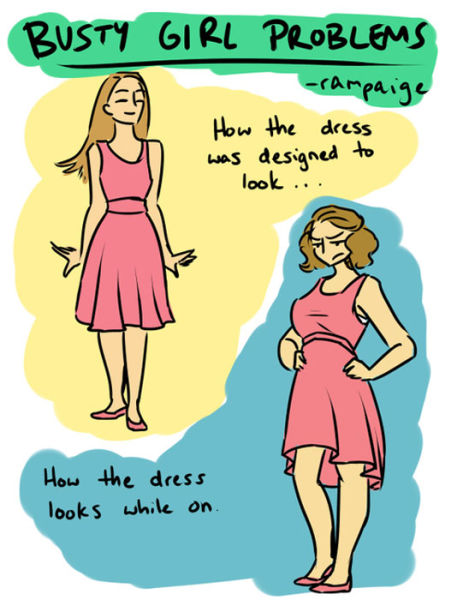 A Few of the Pesky Problems That Big-Breasted Women Face