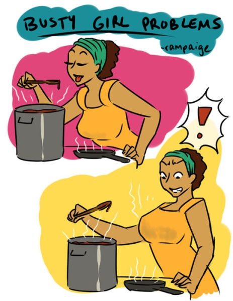 A Few of the Pesky Problems That Big-Breasted Women Face