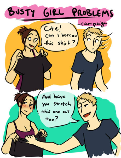 A Few of the Pesky Problems That Big-Breasted Women Face