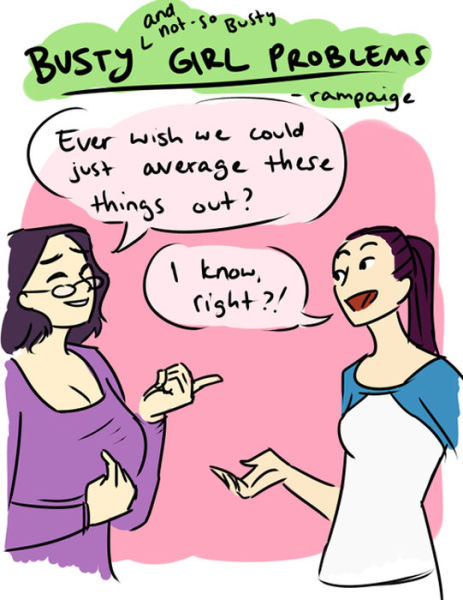 A Few of the Pesky Problems That Big-Breasted Women Face