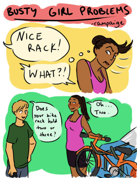 A Few of the Pesky Problems That Big-Breasted Women Face