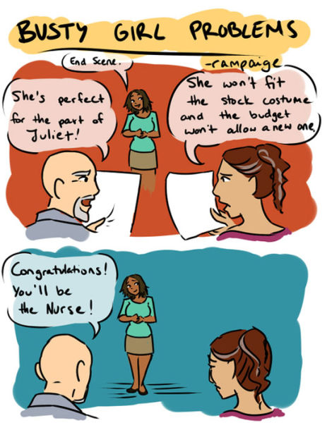 A Few of the Pesky Problems That Big-Breasted Women Face