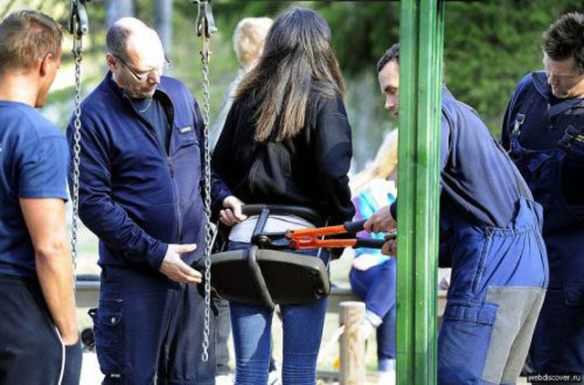 Girls Getting Stuck in the Weirdest Places