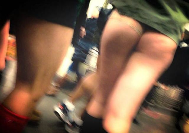 Girls of the No Pants Subway Ride 2014