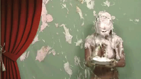 Bikini Girls Take a Pie in the Face