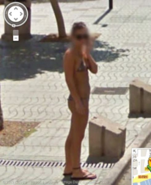 Sexy Ladies Get Caught on Google Street View