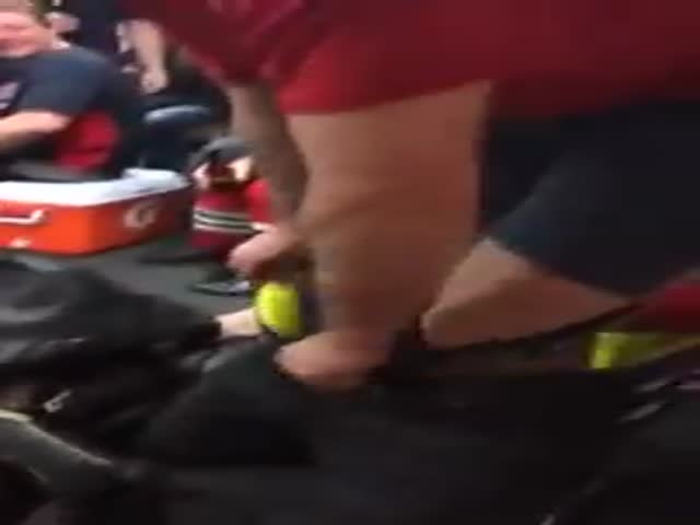 Men Having Fun in the Locker Room 