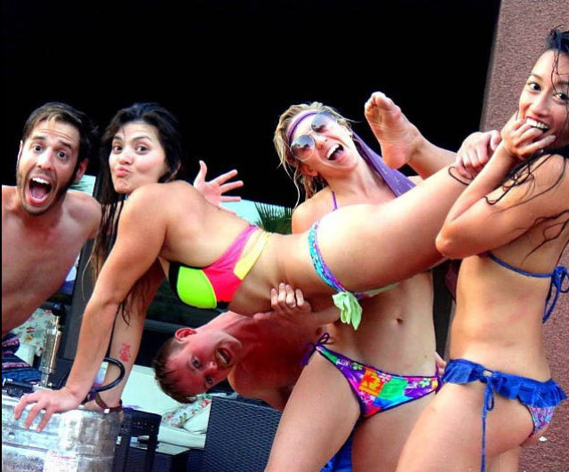 College Girls Kicking Ass at Kegstands