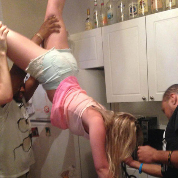 College Girls Kicking Ass at Kegstands