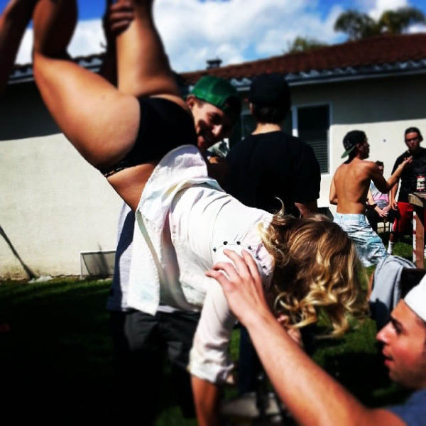 College Girls Kicking Ass at Kegstands