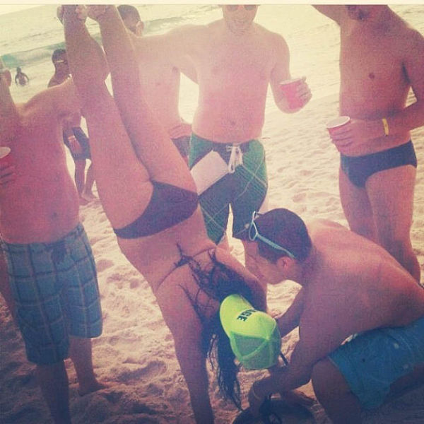 College Girls Kicking Ass at Kegstands