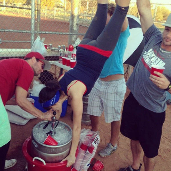 College Girls Kicking Ass at Kegstands