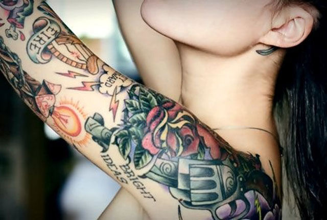 Girls with Gun Tats Are Crazy Hot