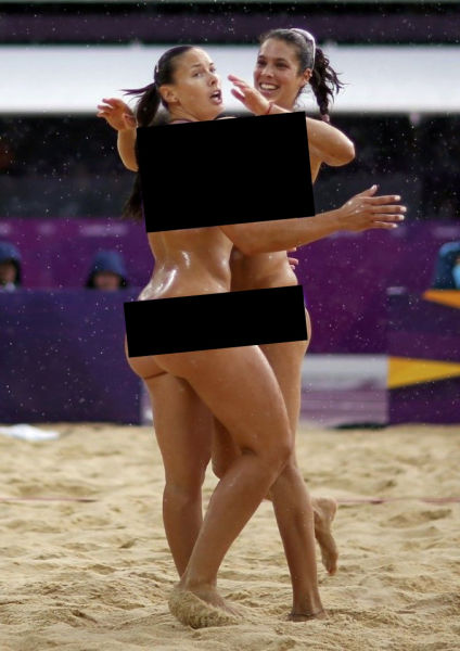 Censored Pics of Beach Volleyball Action Shots