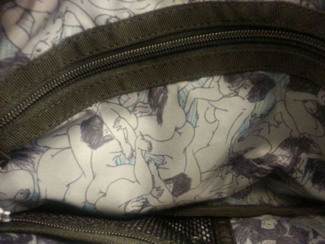A Bag Lining Design That’s Very Risqué