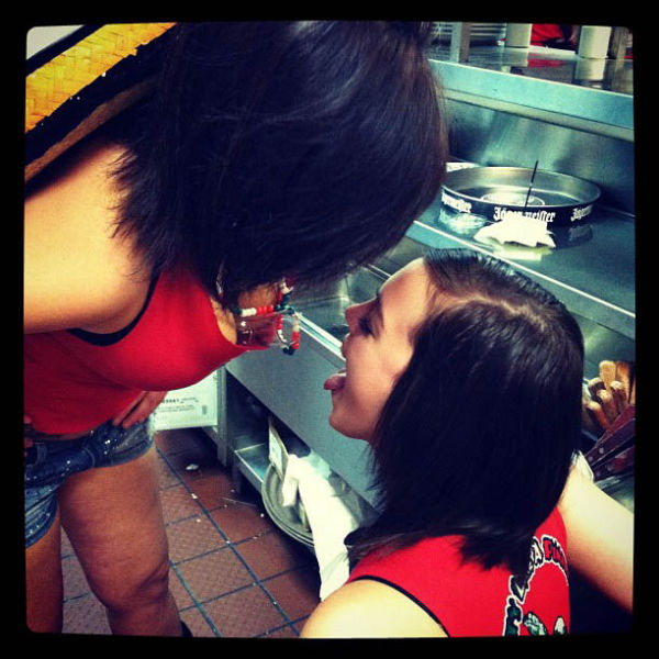 Take Your Body Shots off my Boobs Please