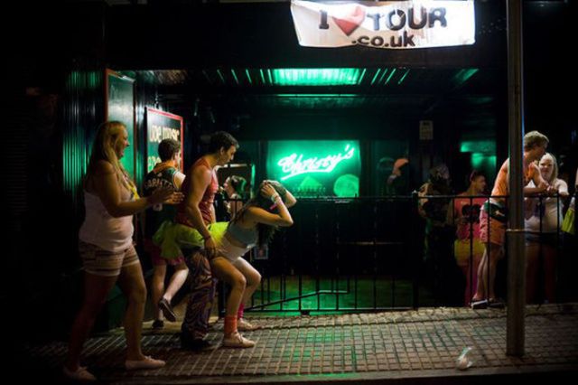Englishmen Get Drunk and Crazy in Spain