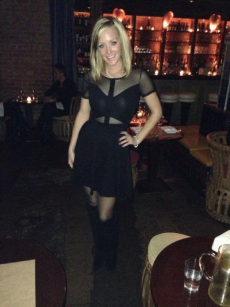 Woman Look Hot Wearing Mesh Clothing