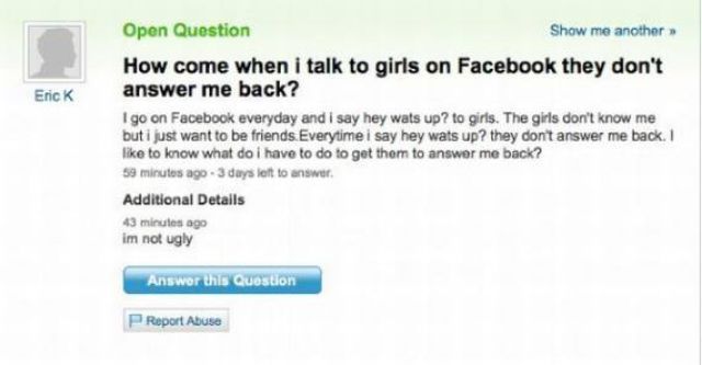 Amusing Yahoo Questions and Answers