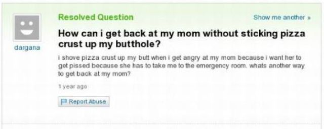 Amusing Yahoo Questions and Answers