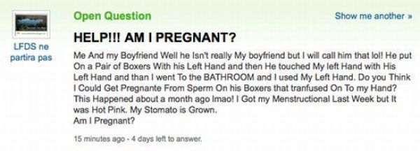 Amusing Yahoo Questions and Answers