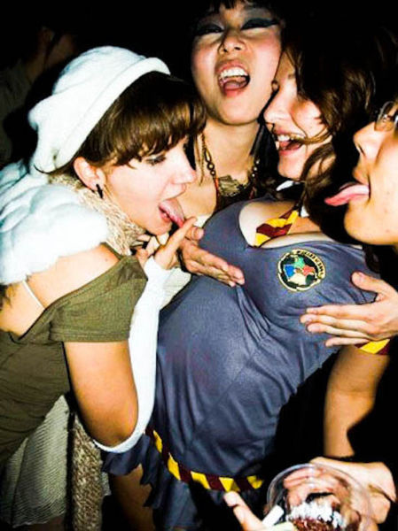 Party Girls Getting a Little Out of Hand