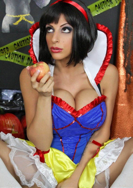 Some Beautiful Busty Halloween Costume Cleavage