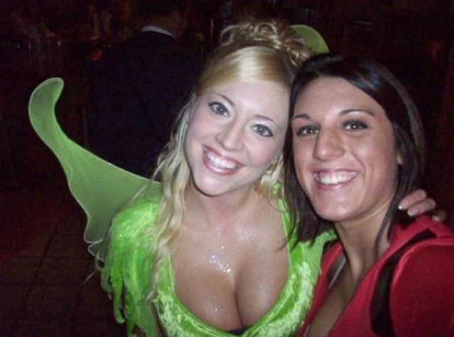 Some Beautiful Busty Halloween Costume Cleavage