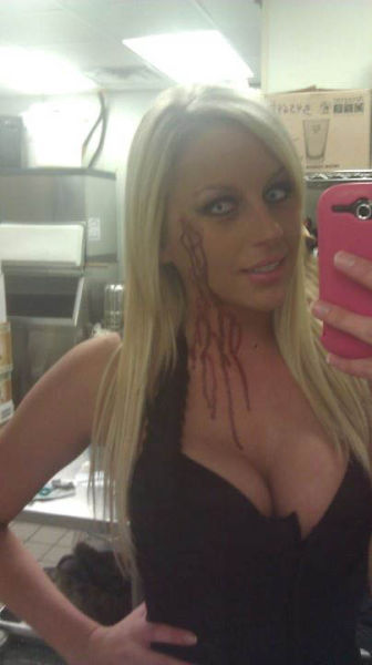 Some Beautiful Busty Halloween Costume Cleavage