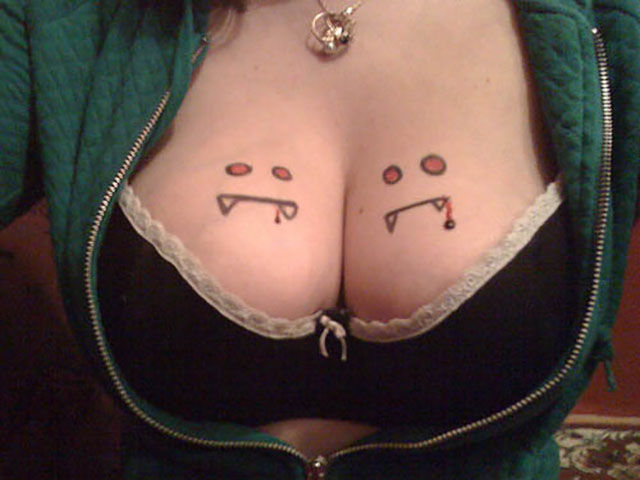 Some Beautiful Busty Halloween Costume Cleavage