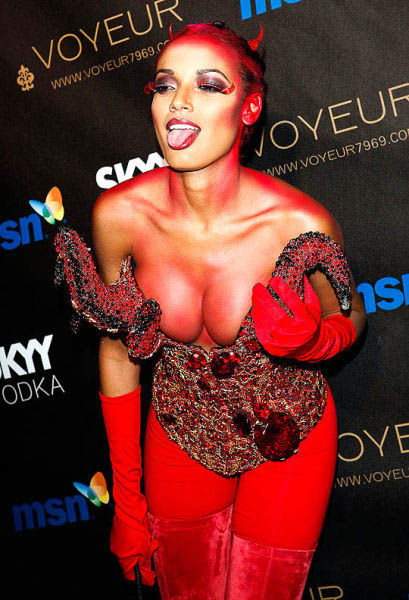 Some Beautiful Busty Halloween Costume Cleavage