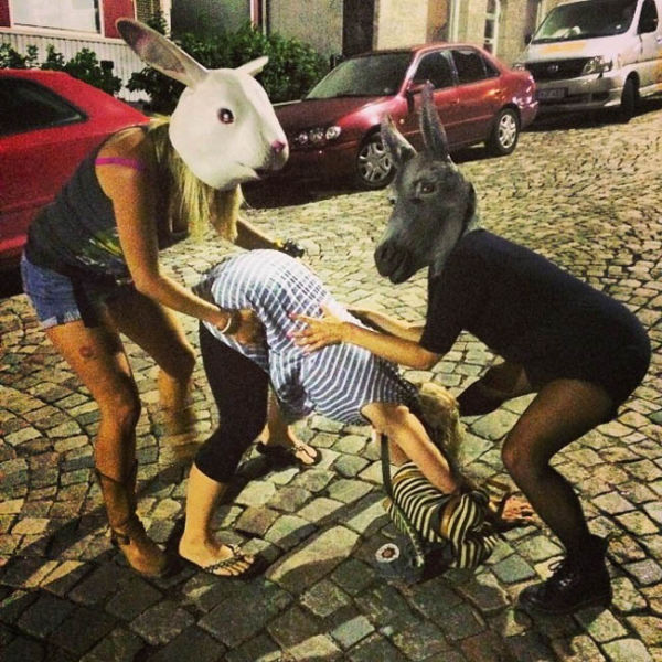 Party Girls Getting a Little Out of Hand