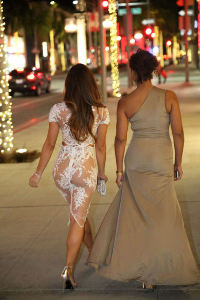 Daphne Joy’s Revealing Lacy Dress Draws Attention