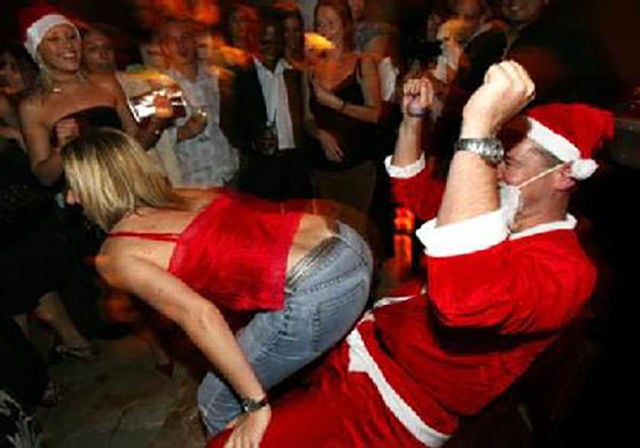 Christmas Party Craziness with Drunk Girls