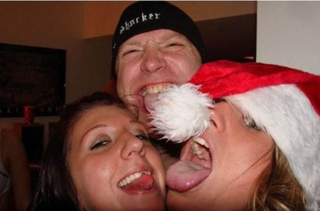 Christmas Party Craziness with Drunk Girls