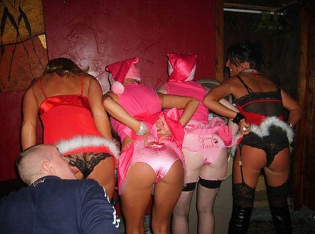 Christmas Party Craziness with Drunk Girls