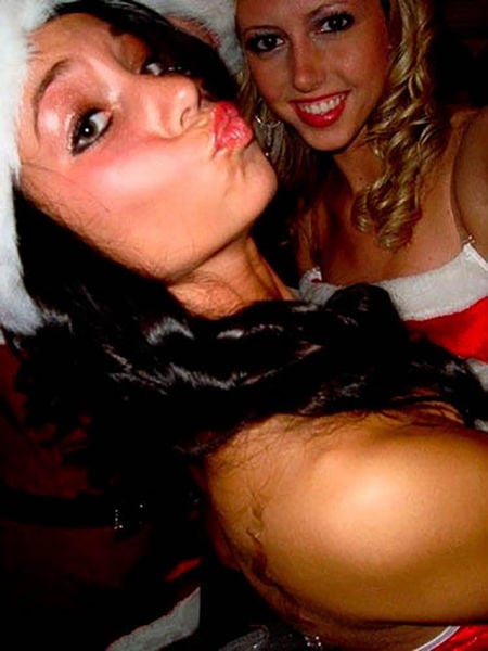 Christmas Party Craziness with Drunk Girls