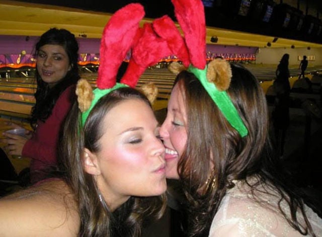 Christmas Party Craziness with Drunk Girls