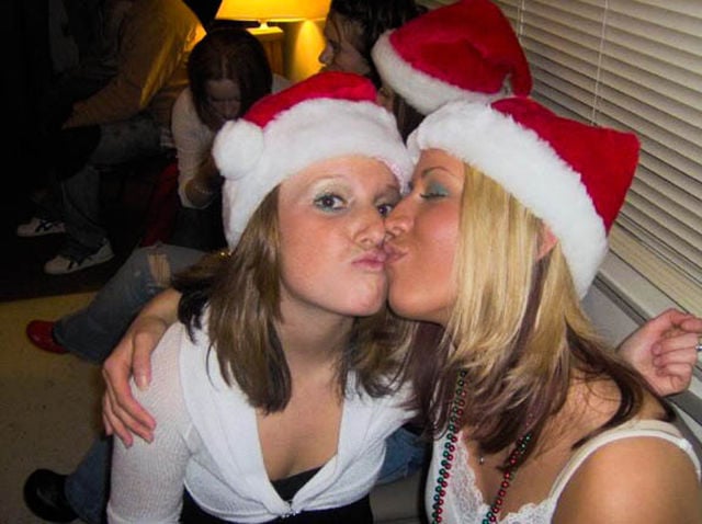 Christmas Party Craziness with Drunk Girls